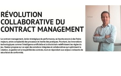 Révolution collaborative du Contract Management – Pascal Bonneton, CEO NAELAN, Informations Entreprise, janvier 2025